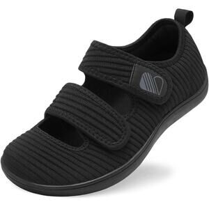 Besroad Womens Walking Shoes Wide Diabetic Shoes Adjustable Barefoot Shoes 43/10